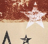 #4871-126  Distressed Flag Table Runner - 14x42In