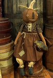 #TMB "TAMBRA" Sitting Pumpkin Lady By Dawn's Attic Treasures