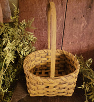 #SBB-M Primitive "Mustard" Square Bottom Berry Basket