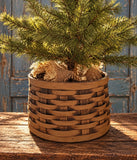 #9TRB Primitive 9 Inch "Taupe" Tree Basket