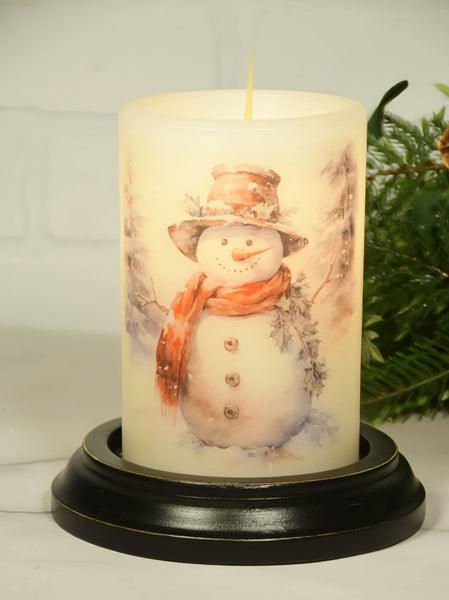 6VP-MM/V  Mr. Mistletoe - Vanilla - Candle Sleeve