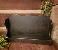 #BORBX Colonial Wall Box - Distressed Black Over Red - MADE IN THE  USA!