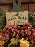 #JBF58 "Jelly Bean Farms" 5In x 8In Sign On Wire