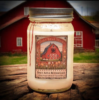 #BSTR16JAR  "Barn Star Spice" 16oz Soy Jar Candle