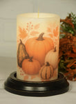 #6VP-FPG/V "Fall Pumpkins & Gourds" - Vanilla 6In Wax Candle Sleeve