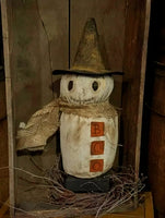 #DAW-BOO  Primitive Grungy Cloth "BOO" Ghost 👻 Made In The USA!