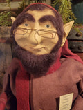 #7-OTC25 "Bernard" The Clay Face Holiday Elf  MADE IN AMERICA!