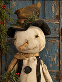 #DJLL Primitive "JOLLY" The Snowman By Dawn's Attic Treasures
