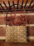 #TPE-SFDB Primitive Small Flat Wall Or Door Basket - Taupe