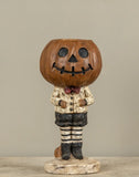 #861142 Pumpkin Boy With Striped Leggings Candy Dish