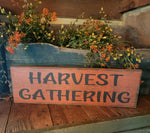 #WH18CR Primitive "Harvest Gathering" With Crow MADE IN THE USA!