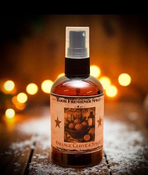 #RS4ORC"Orange Clove & Spices" 4oz Room Spray