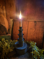 #CH-4T Tin "Four Tier" Accent Lamp by Carriage House Lighting