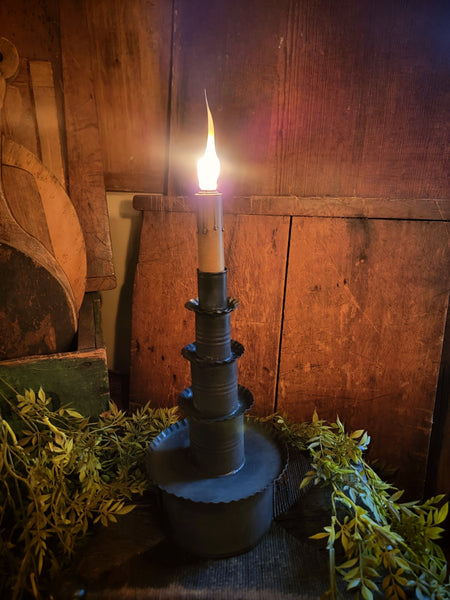 #CH-4T Tin "Four Tier" Accent Lamp by Carriage House Lighting