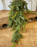 #XP76832 White Spruce 34In Hanging With Cones