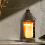 #TL102  Tin Punched Candle Warmer Lantern