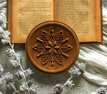 #E234663  Snowflake Wood Wall Plaque