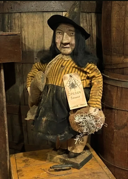 #DAW-JD Primitive Clay Face "JADA" Witch 🧹 MADE IN THE USA!