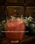 #113451 "NUTMEG SPICE" 34oz Jar Candle
