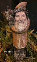 #HS-CH11 Handmade Chalkware Belsnickel by Holly Schmidt