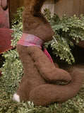 #2SITB  Handmade Sitting Brown Bunny MADE IN AMERICA!