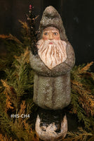 #HS-CH4 Handmade Chalkware Belsnickel by Holly Schmidt