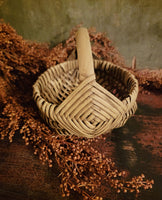 #S1-TPE Primitive Distressed "Taupe" Egg Basket MADE IN THE USA!