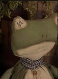 #RIBB "Mr Ribbit" Primitive Doll By Dawn's Attic Treasures