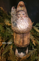 #HS-CH17 Handmade Chalkware Belsnickel by Holly Schmidt