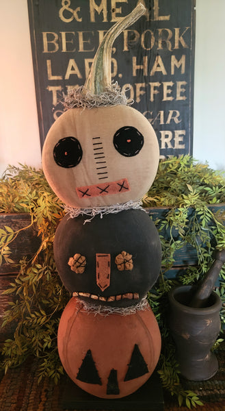 #4-25P Primitive "Pumpkin Jack Stack" 🎃 MADE IN THE USA