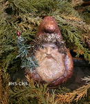 #HS-CH8 Handmade Chalkware Belsnickel Bust by Holly Schmidt