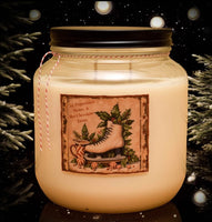 #PS64 "Icy Peppermint Skates & Hot Chocolate Dates" 64oz Soy Jar Candle
