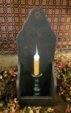 #BR-WHE  "Black" Wooden Box With Electric Candlestick