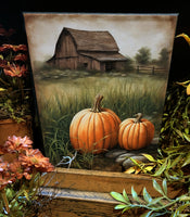 #HGC1121 "Pumpkin Farm" 8x10 Canvas Print