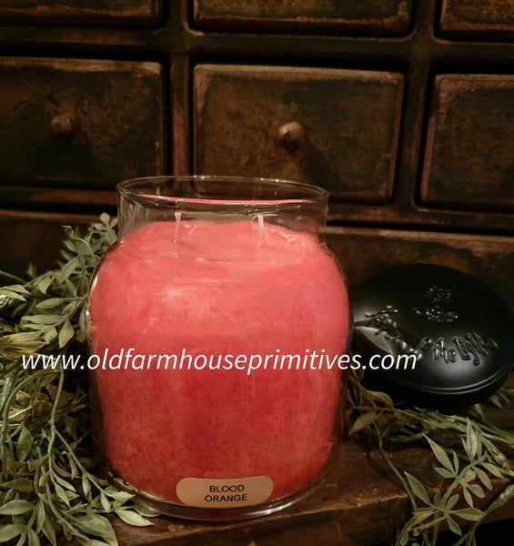 #JP210 "BLOOD ORANGE" 34oz Jar Candle