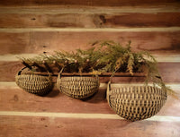 #S2-TPE Primitive Distressed "Taupe" Egg Basket MADE IN THE USA!