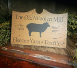 #HOWM Colonial "Old Woolen Mill" Horizontal Shelf Sitter - Pearwood