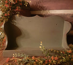 #PORBX Colonial Wall Box - Distressed Pewter Over Red  MADE IN THE USA!