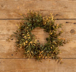 #G224871  12In Harvest Mexican Fern Candle Ring