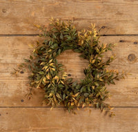 #G224871  12In Harvest Mexican Fern Candle Ring