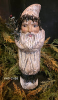 #HS-CH10 Handmade Chalkware Belsnickel by Holly Schmidt