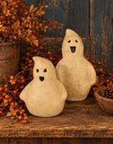 #LGT Primitive Painted Paper Mache Ghost - Large