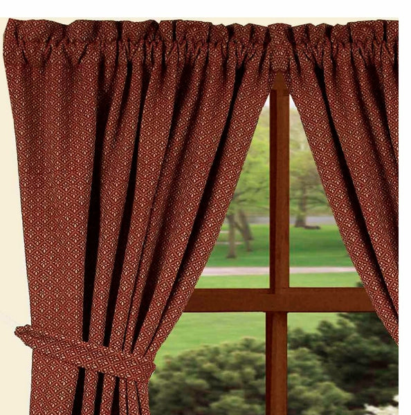 #P8850017 Philmont Jacquard 86" Red Panels