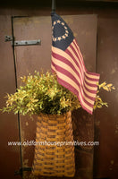 #CWB25  Canted Wall Basket - Mustard