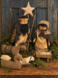 #FULLNTV Primitive Nativity Set By Dawn's Attic Treasures
