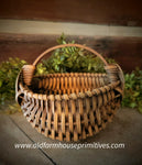 #ANE5-M Primitive "Mustard" Small Egg Basket MADE IN THE USA!