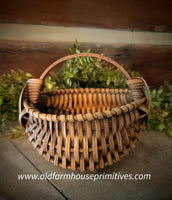 #ANE5-M Primitive "Mustard" Small Egg Basket MADE IN THE USA!