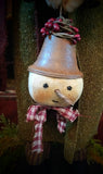 #BLSN Tall Snowman With Pointed Hat Holding Ornament  ❤️ By BEARING IN LOVE