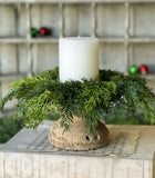 #5317 Verdant Cedar 18In Candle Ring