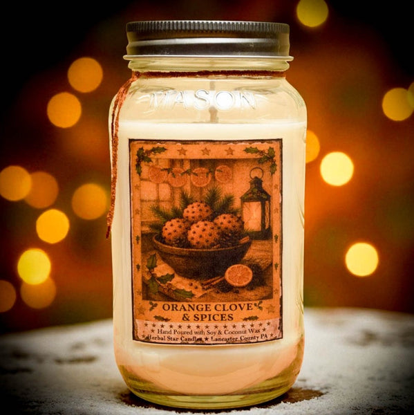 #OCS24 "Orange Clove & Spices" 24oz Soy Jar Candle